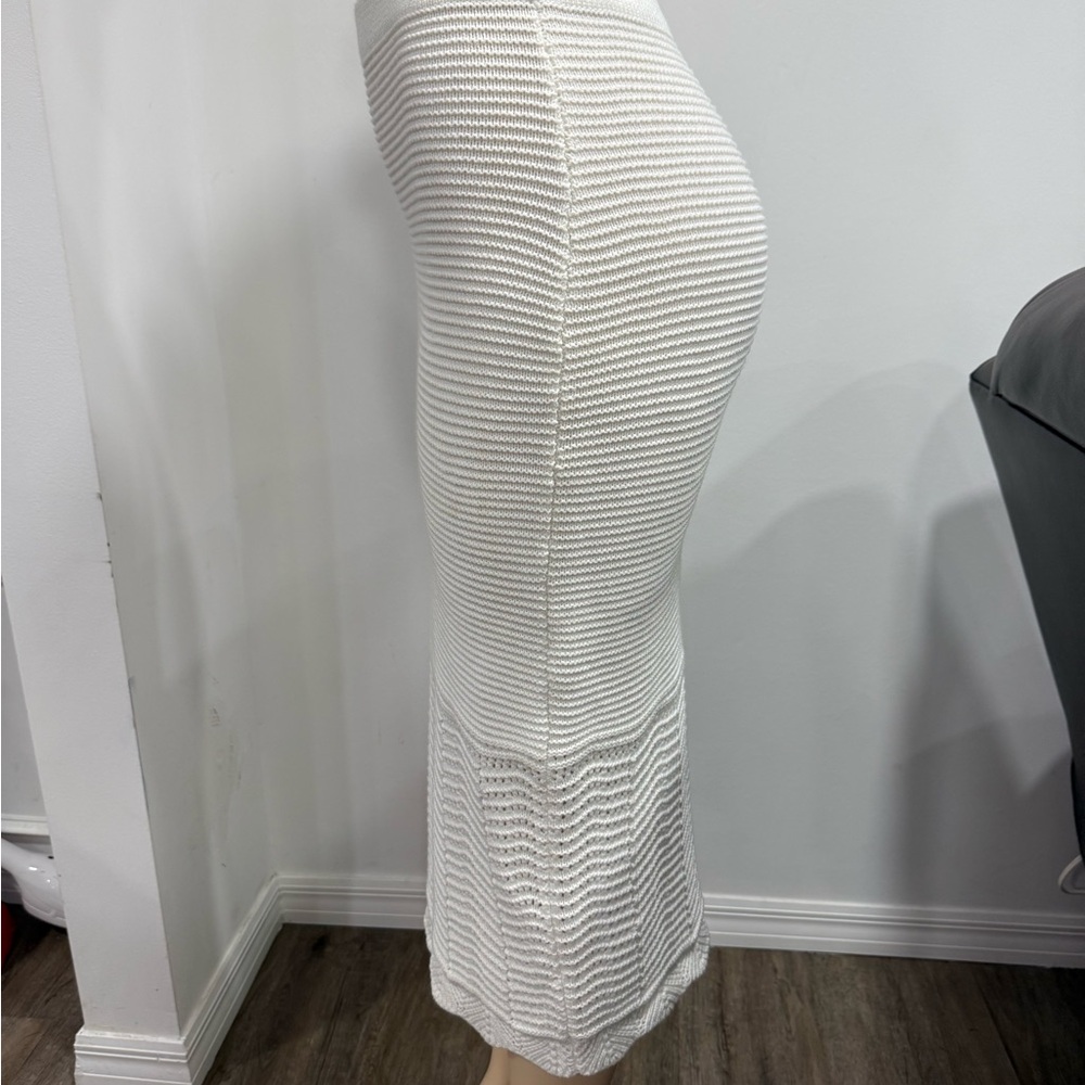 House of Harlow 1960 Cream Knit Pencil Skirt - Picture 2 of 5